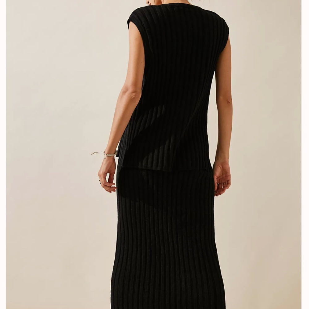 NWT Free People Veda Sweater Set - Black - Picture 3 of 5